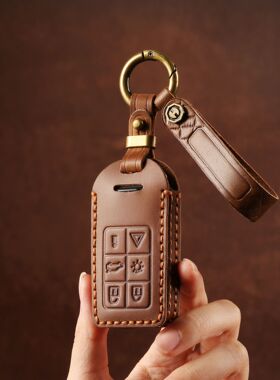 适用老款沃尔沃S60S80LXC60XC90v40v60V90S40真皮钥匙套全包壳