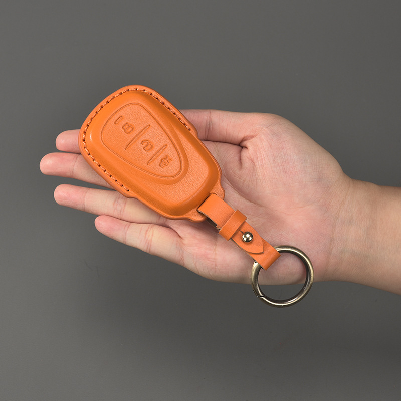 适用2025款三阳行者300巡弋400GT150哈士奇九妹摩托车真皮钥匙套