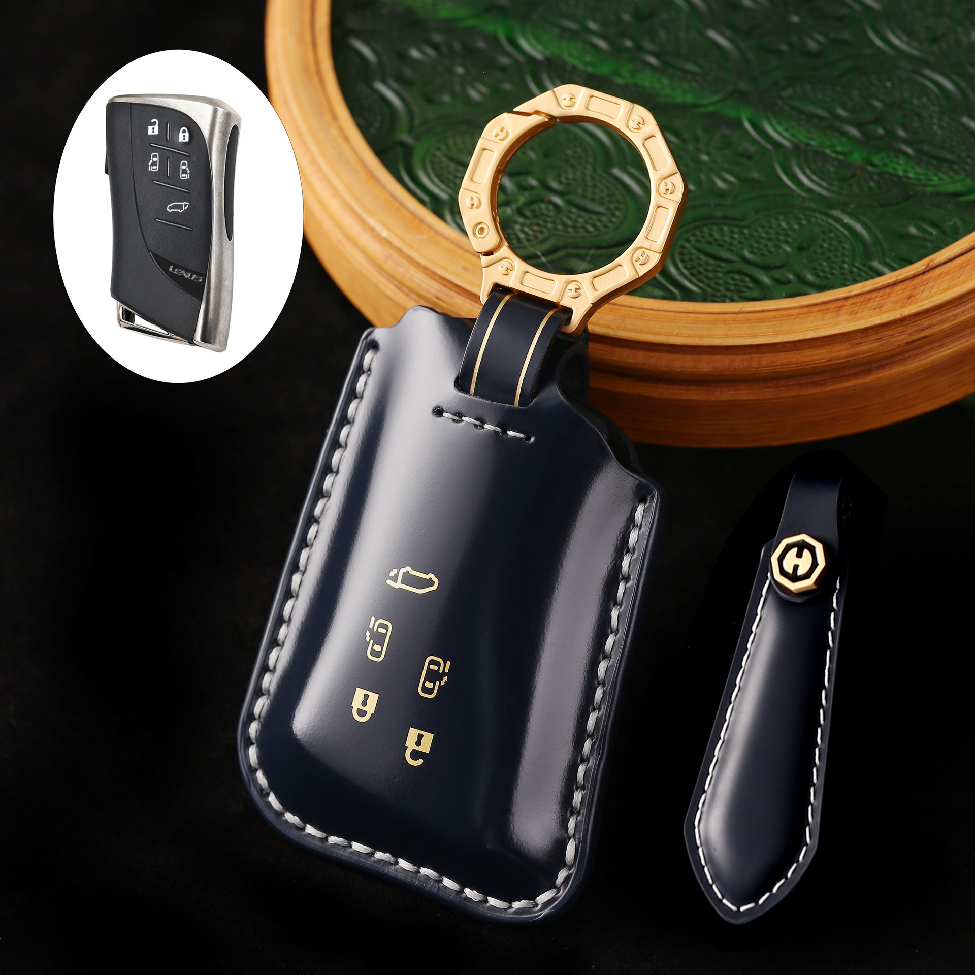 适用2025款凌志雷克萨斯LM350 LM500h雷尔法真皮汽车钥匙套全包壳