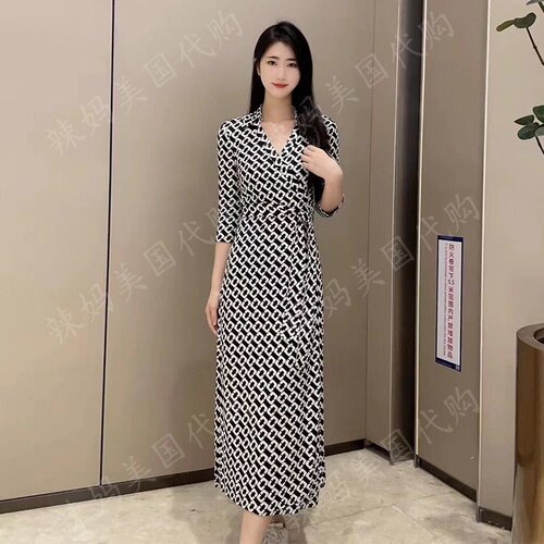 DVF红唇针织桑蚕丝裹身裙