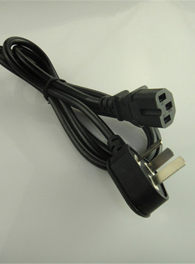 美的电饭煲电源线黑色90CM纯铜10A凹槽250V通用3C国标电源线配件