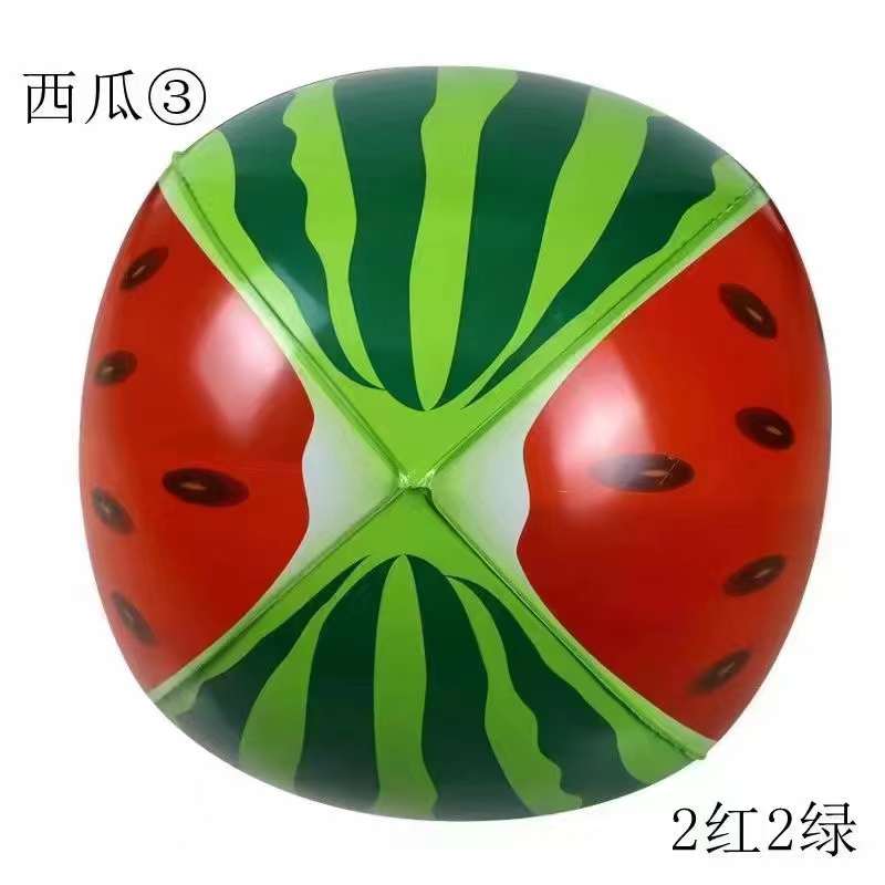 新款22寸西瓜球 水果气球批发 铝膜4D西瓜造型飘空气球地摊气球图片