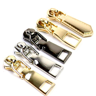 5号金属拉链头包拉链头火车头浅金色亮枪色亮银色手提包可拆卸款