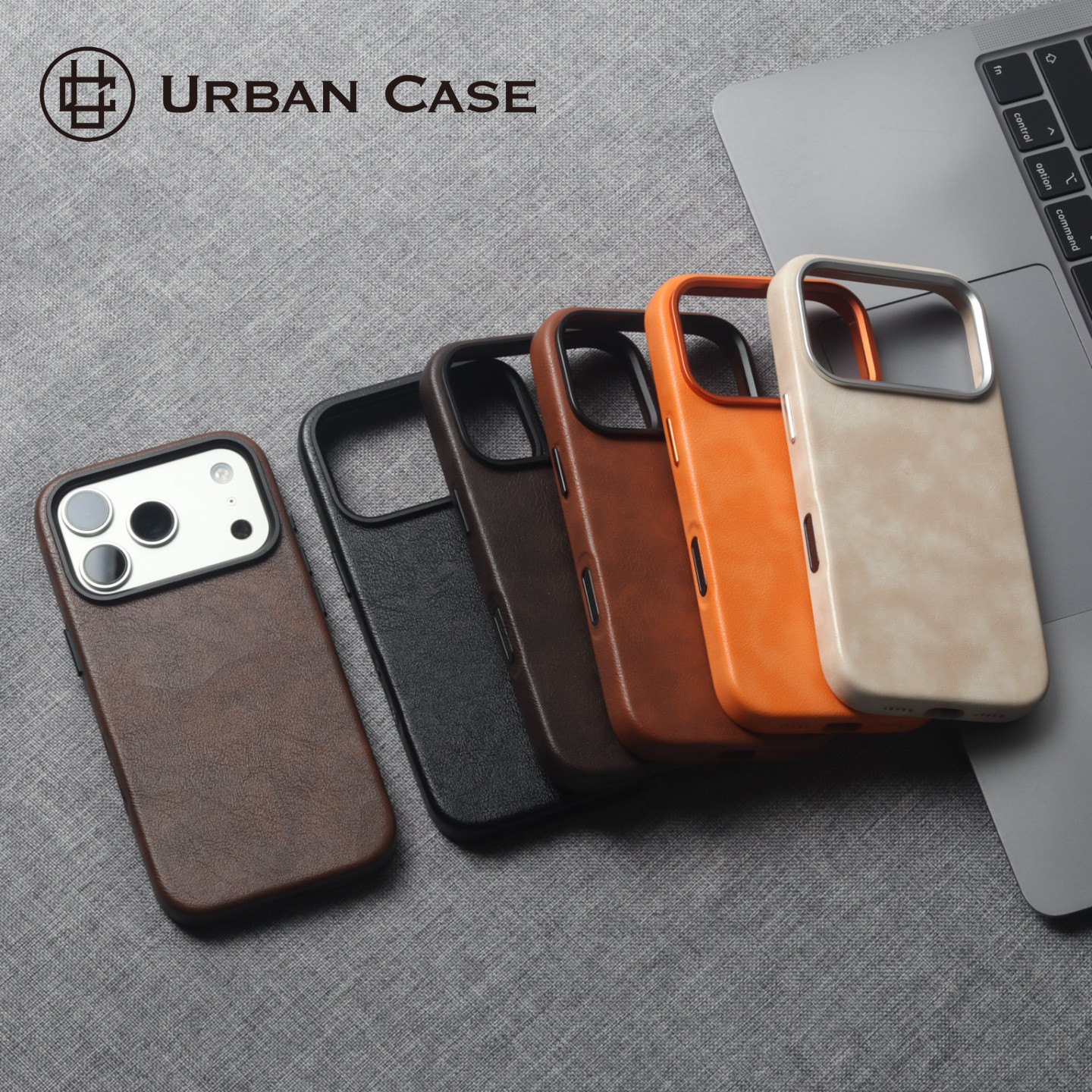 URBAN CASE 疯马皮复古做旧磁吸适用于苹果17promax手机壳iPhone17pro商务皮保护套2026年新款高级感男性