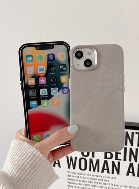 Urban Case法兰绒皮革电容Ai按键磁吸适用于iPhone17promax手机壳苹果16pro布料保护套防手汗防油防指纹耐脏