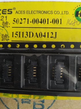 50271-00401-001 ACES宏致连接器 刺破式连接座子1.25mm 4pin现货