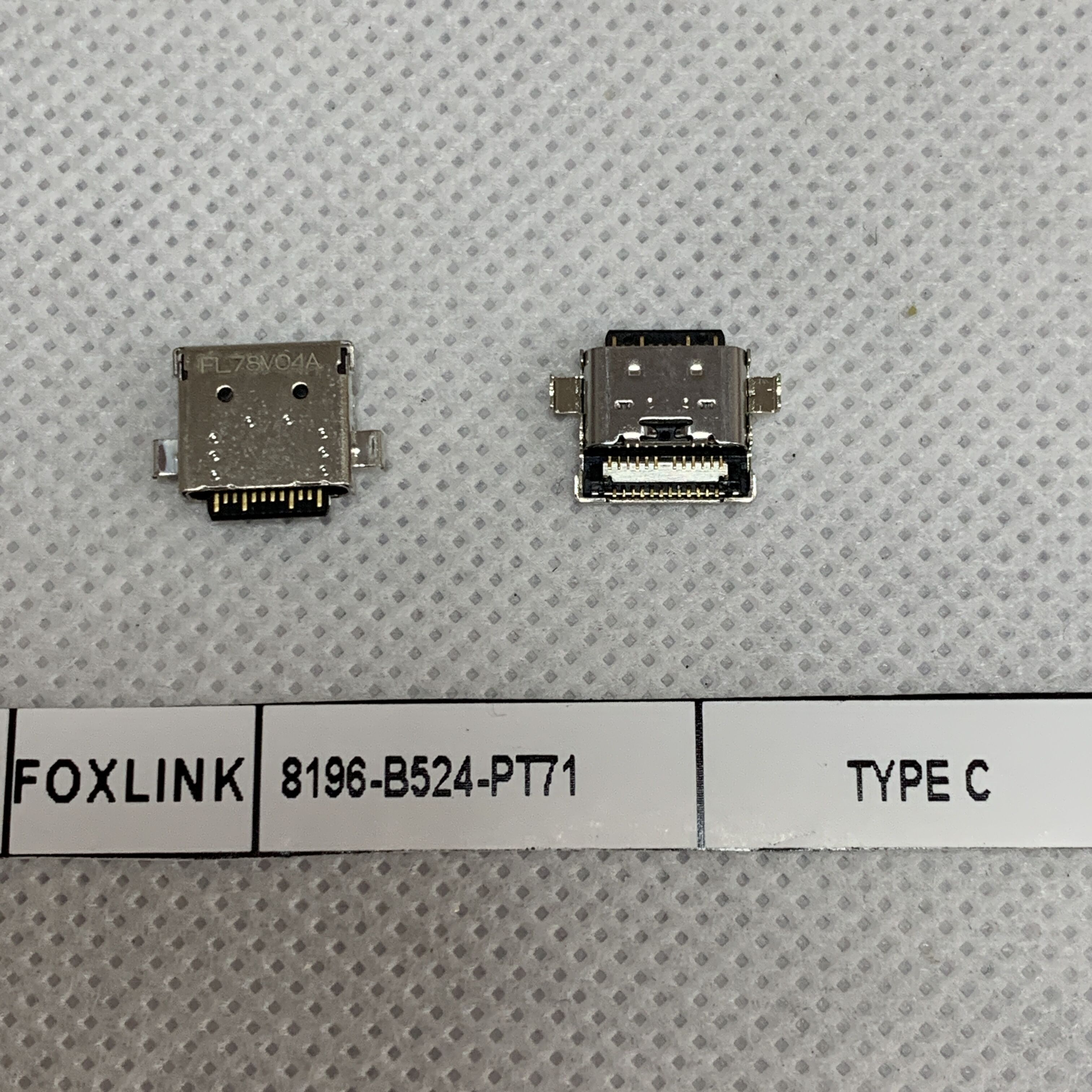 8196-B524-PT71 FOXLINK沉板  TYPE C连接器 24Pin 深圳仓储