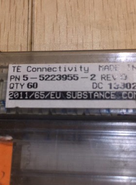 5-5223955-2 TE/连接器 直插大电流背板连接器 12Pin 深圳仓储