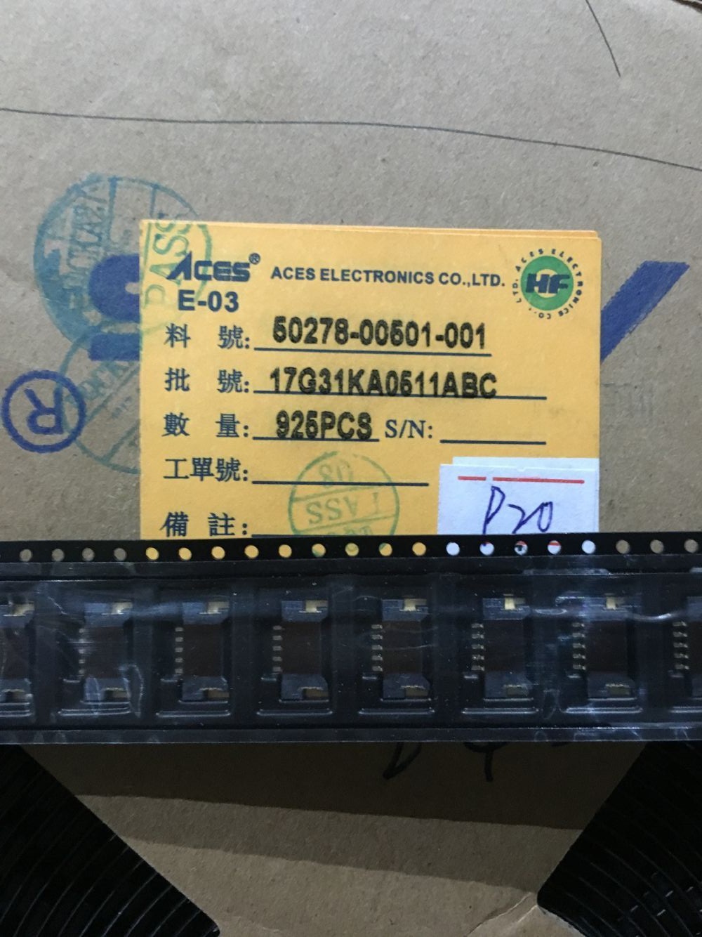 50278-00501-001 ACES 宏致连接器 5Pin  刺破式连接器 深圳仓储