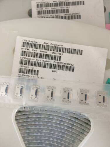 CSS5305-8F02ESZ SMK 连接器 手机尾插 USB连接座子5pin 2019仓储
