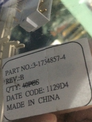 TE AMP连接器3-1734857-4 PCI 98Pin夹板泰科接插件原仓储可直拍