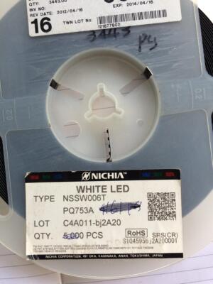 日本 进口 NICHIA原装NSSW006T 贴片LED 1206白光 深圳现货