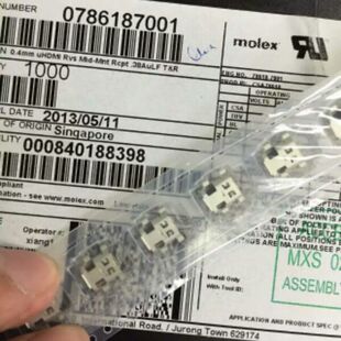 MOLEX/莫仕 78618-7001 0786187001 HDMI接口19P插座镀金连接器