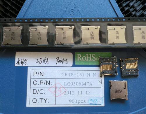 PLASTRON连接器CH1S-131-H-N 8PIN TF卡座micro SD卡座 深圳仓储