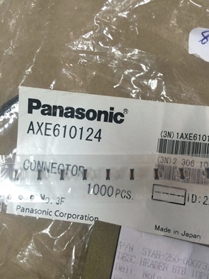 Panasonic AXE610124 0.4MM 间距10pin松下连接器 板对板连接器