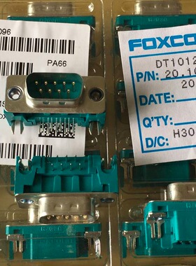 FOXCONN DT10121-M5W2-4F 富士康连接器 电脑 DB9母 90度螺丝定位