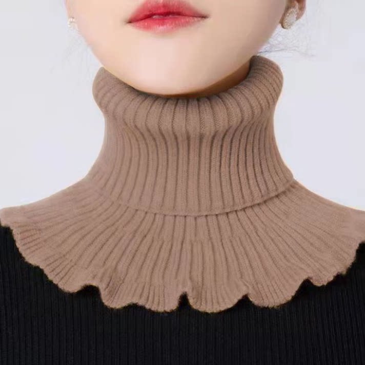 护颈衣领小围脖秋冬领圈女冬季保护保暖护颈椎脖套装饰假领子针织