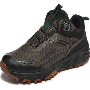 户外登山鞋男高帮防滑耐磨缓震徒步鞋工装风战训靴