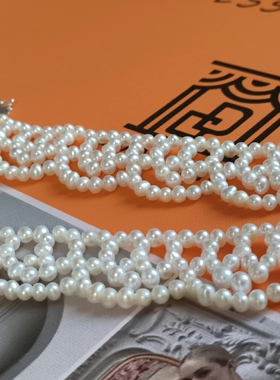 甲状腺术后遮挡疤痕项链女款2026新款轻奢小众高级感蕾丝花边珍珠