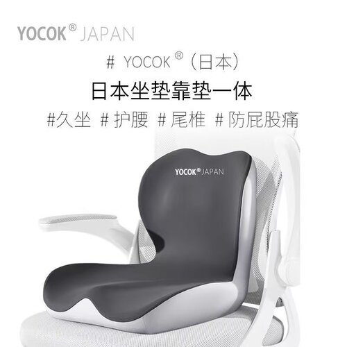 坐垫靠垫一体办公室久坐防屁股痛神器增高沙发垫护腰尾椎坐靠一体