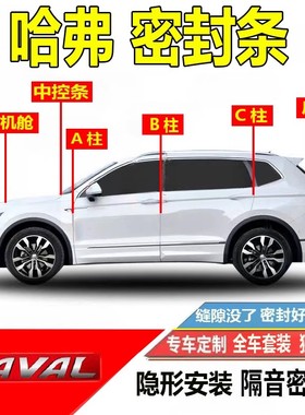 哈弗大狗H6猛龙H9/H5/M6/H2汽车门专用A柱B柱C柱中控台密封条隔音
