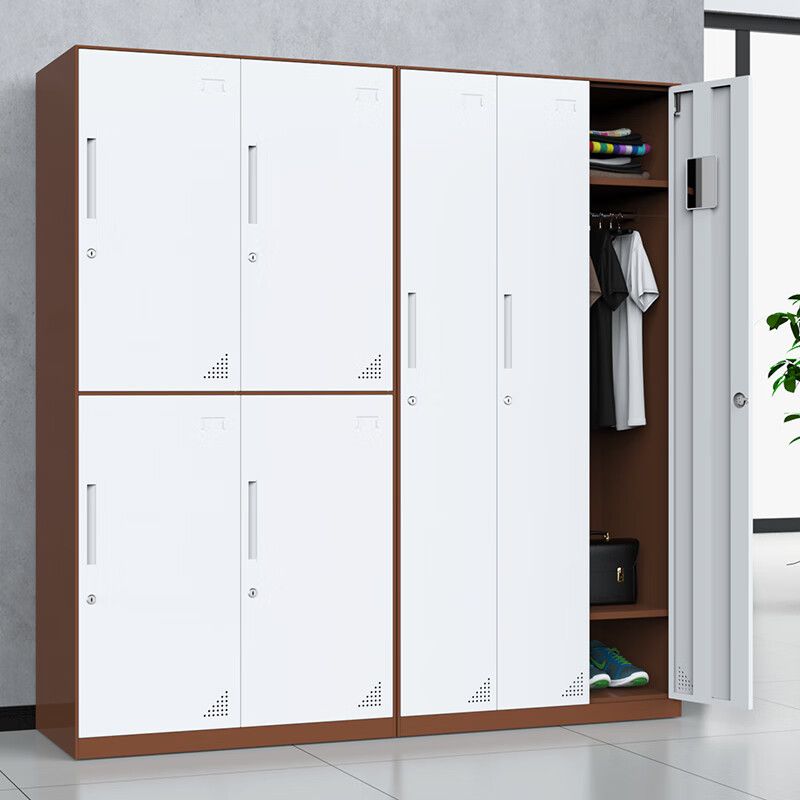 拆装窄边文件柜铁皮柜更衣柜带锁加厚资料柜可外贸出口员工储物柜