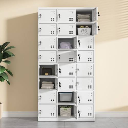 24门员工柜子储物柜带锁宿舍更衣柜换衣柜车间用鞋柜工厂食堂碗柜