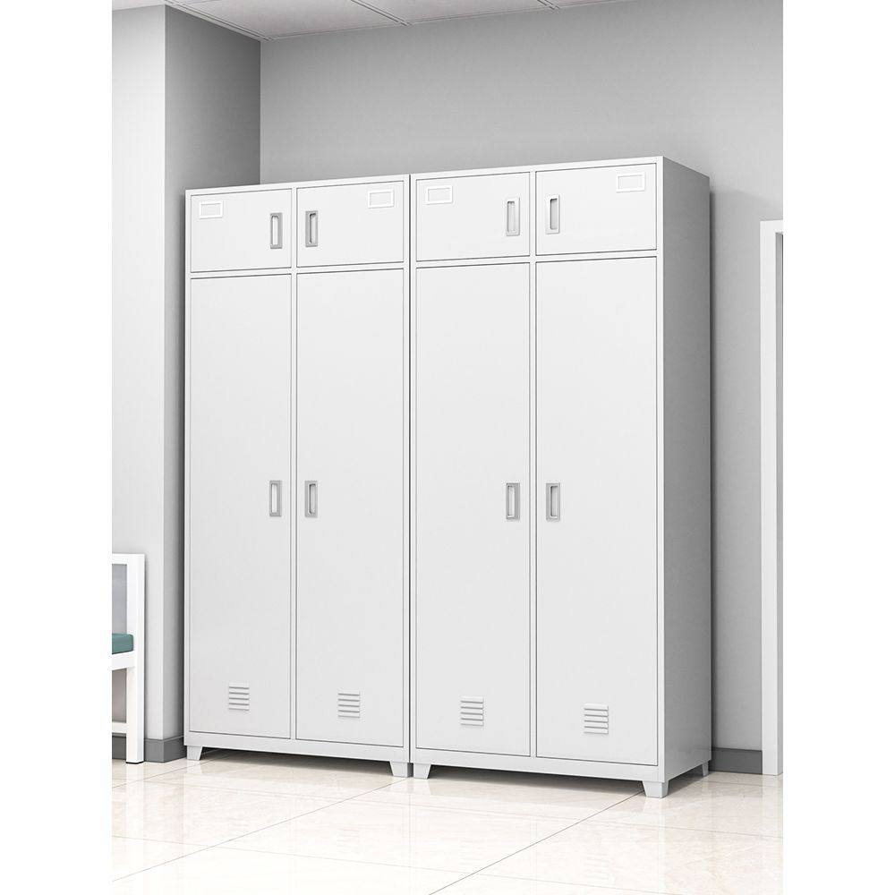 钢制更衣柜制式内务柜带镜子值班室双开门柜衣帽柜员工宿舍储物柜,商业/办公家具,办公储物柜,淘宝优惠券,粉丝福利购,淘宝优惠卷