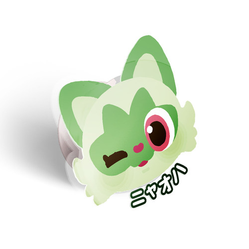 现货区 宝可梦朱紫手机支架13pro14pro苹果新叶喵 润水鸭 呆火鳄