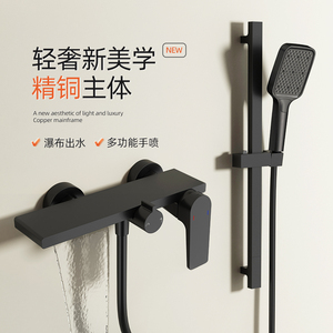 全铜无顶喷简易花洒套装卫生间