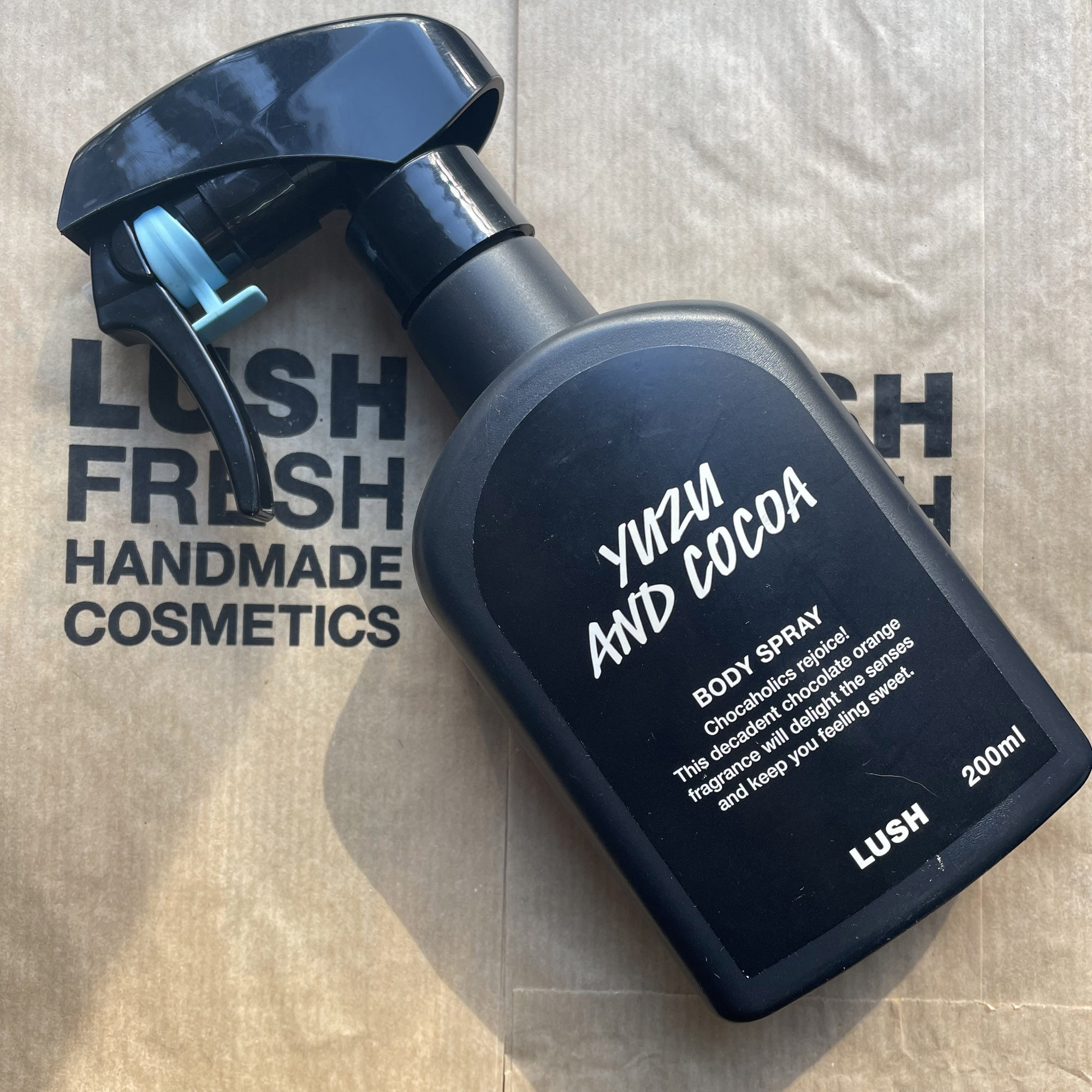 lush 柚子可可 yuzu cocoa 香橙巧克力身体喷雾  5ml/10mll