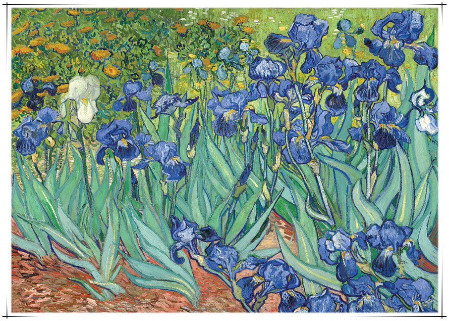 成人迷你拼图1000片2盒包邮 多款世界名画麦田群鸦鸢尾花梵高星空