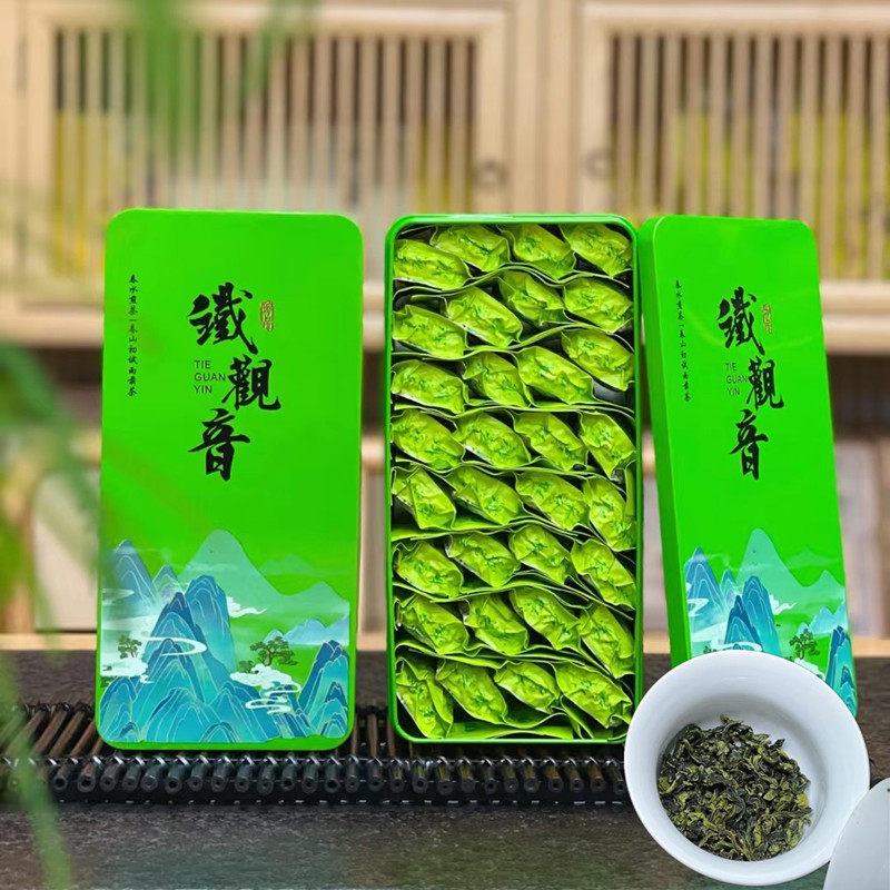 新茶花香正味传统手工红心铁观音茶叶安溪乌龙茶新枞500克铁盒装