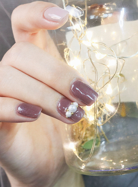 玩卡175乌晶和紫色细闪亮晶晶可卸美甲专用芭比树脂光疗胶甲油胶