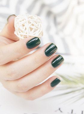 玩卡013深墨绿色美甲芭比树脂光疗甲油胶健康持久可卸彩胶指甲胶