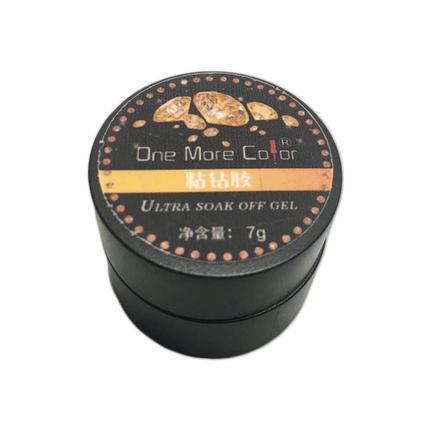 玩卡擦洗粘钻胶日式美甲专用尖底金属饰品胶光疗强力持久钻石胶7g