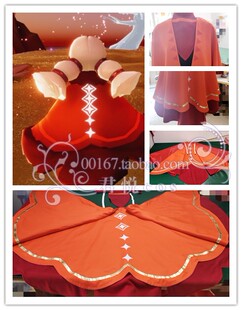 君悦Sky光遇斗篷cos服装梦想预言季富婆红绒斗篷双层毕业披风定做