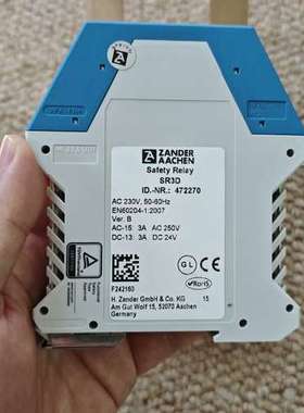 ZANDER  AACHEN安全继电器，SR3D，P/N：4