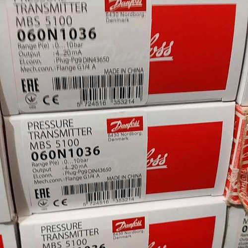 丹佛斯压力传感器MBS5100 060N1036，0-10b