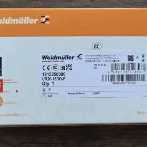 正品 魏德米勒 UR20-16DI/DO-P UR2
