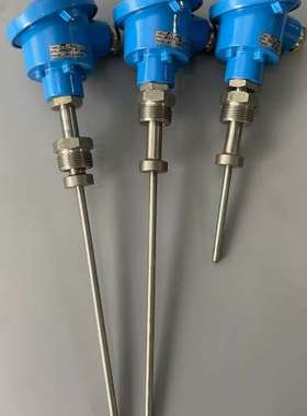 PT100温度传感器，型号PT100，量程0-200℃，蓝色