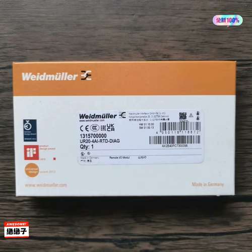 正品 魏德米勒 UR20-4AI-RTD-DIAG