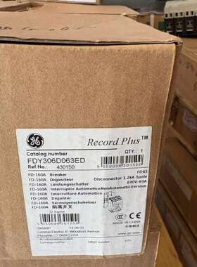GE Record Plus断路器FDY306D063ED、