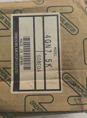 ORIENTAL MOTOR 4GN7.5K减速机