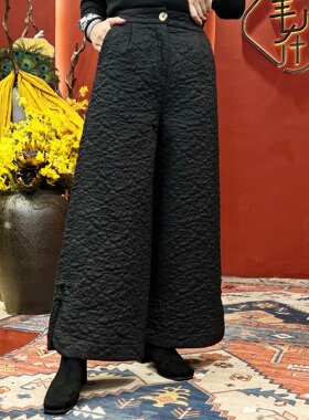 【羊在在】民族风超经典百搭冬款长款加厚棉裤KZ1114