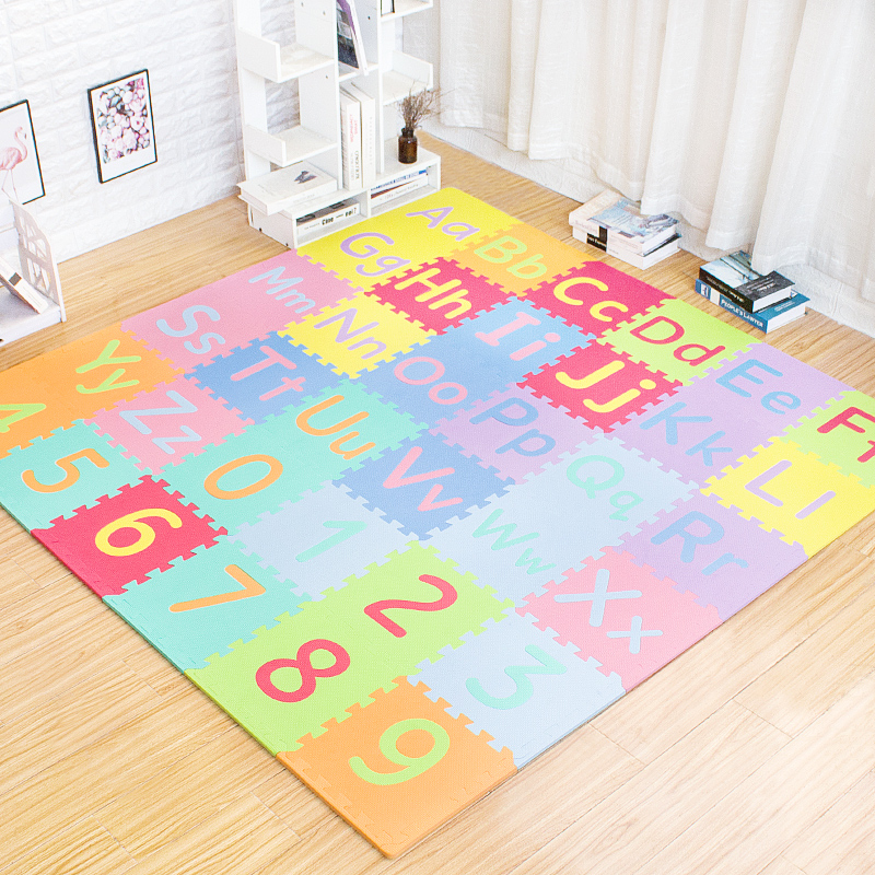 家用宝宝爬行垫益智拼图大小写字母数字拼接泡沫地垫儿童爬行垫30