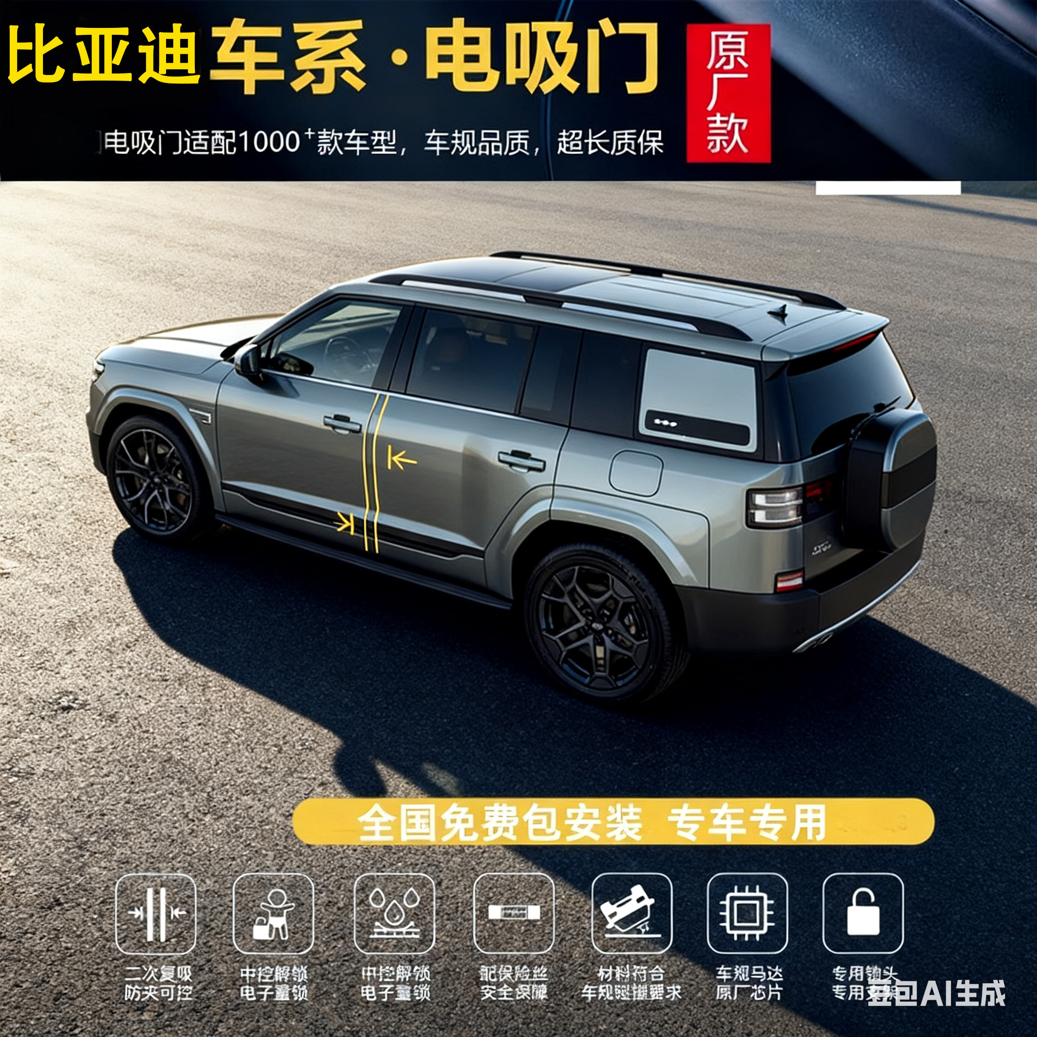 适用于比亚迪方程豹钛7电吸门钛3四门自吸门钛3尾门吸合方程豹豹5,汽车用品/电子/清洗/改装,电动尾门/中门/电吸门,淘宝优惠券,粉丝福利购,淘宝优惠卷