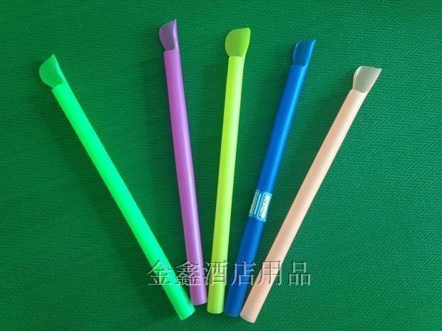 热卖一次性吸管奶茶勺吸管冰沙吸管彩色1.2cm加粗型5000支需预定
