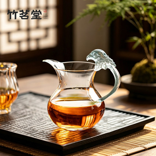琉光玻璃公道杯茶漏茶滤配件分茶