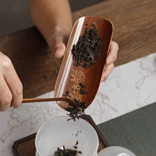 竹雕三件套茶巾托功夫茶具配件